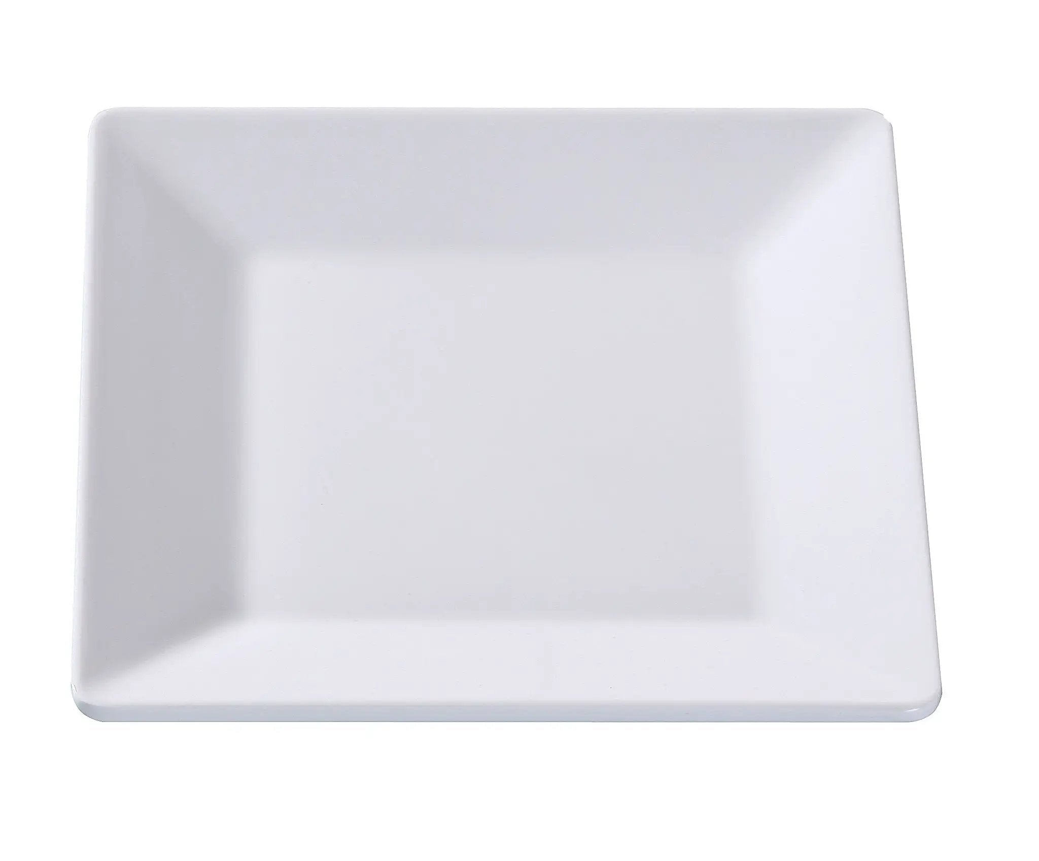 Yanco OK-108 Osaka Melamine 8 1/4" White Square Plate Product Image