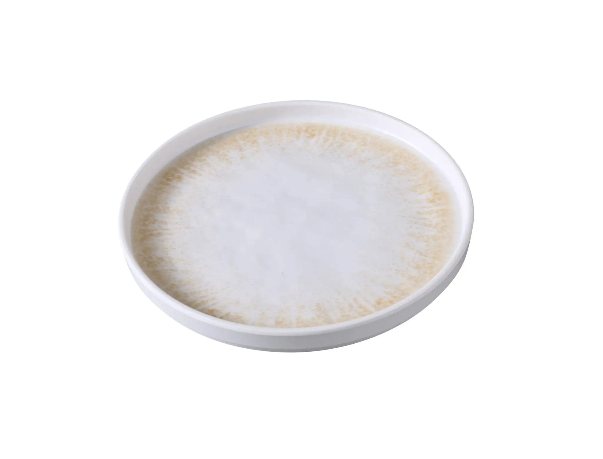 Yanco OP - 106 Optimum Melamine 6 1/2" X 3/4" Round Plate with Upright Rim