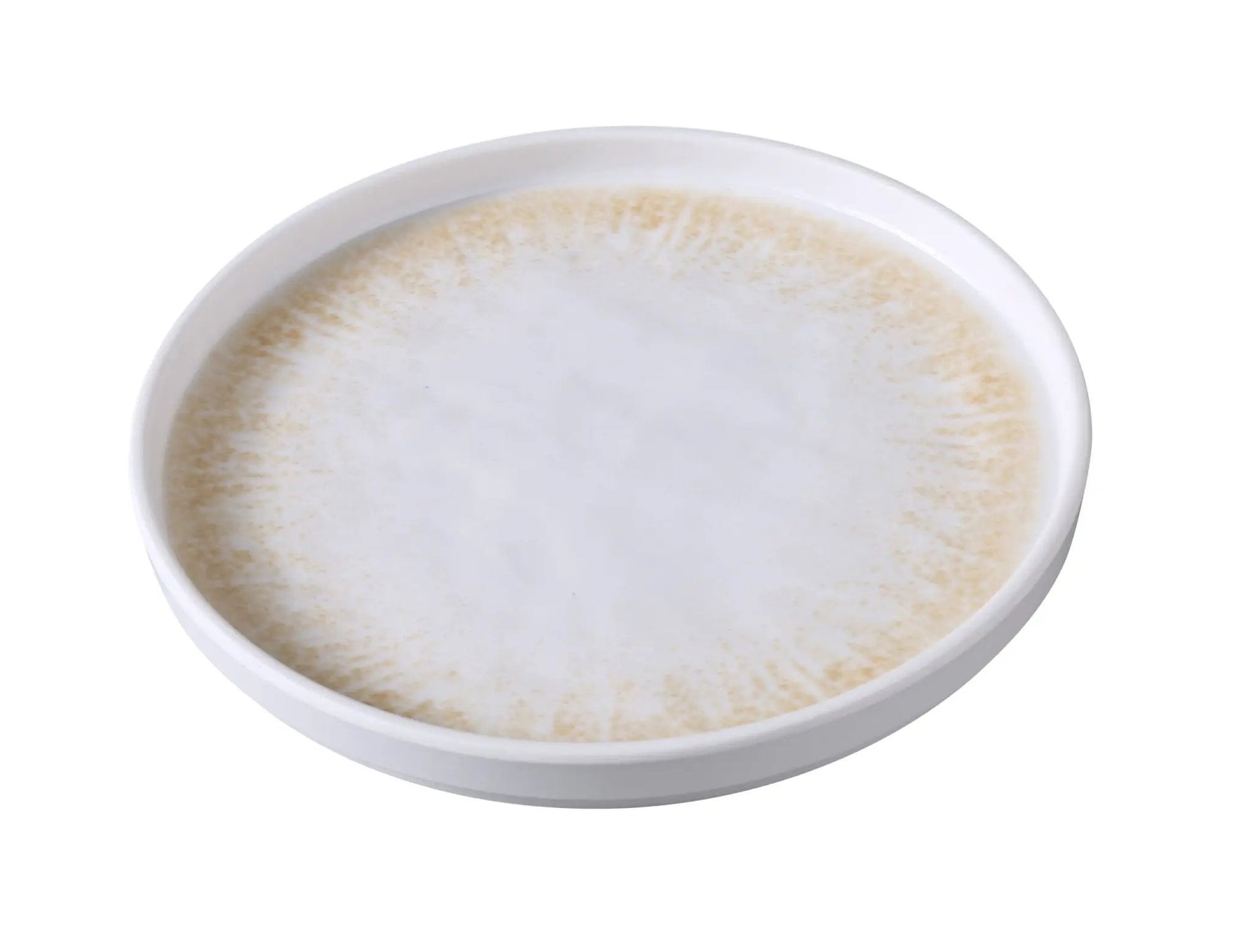 Yanco OP - 108 Optimum Melamine 8 1/8" X 3/4" Round Plate with Upright Rim