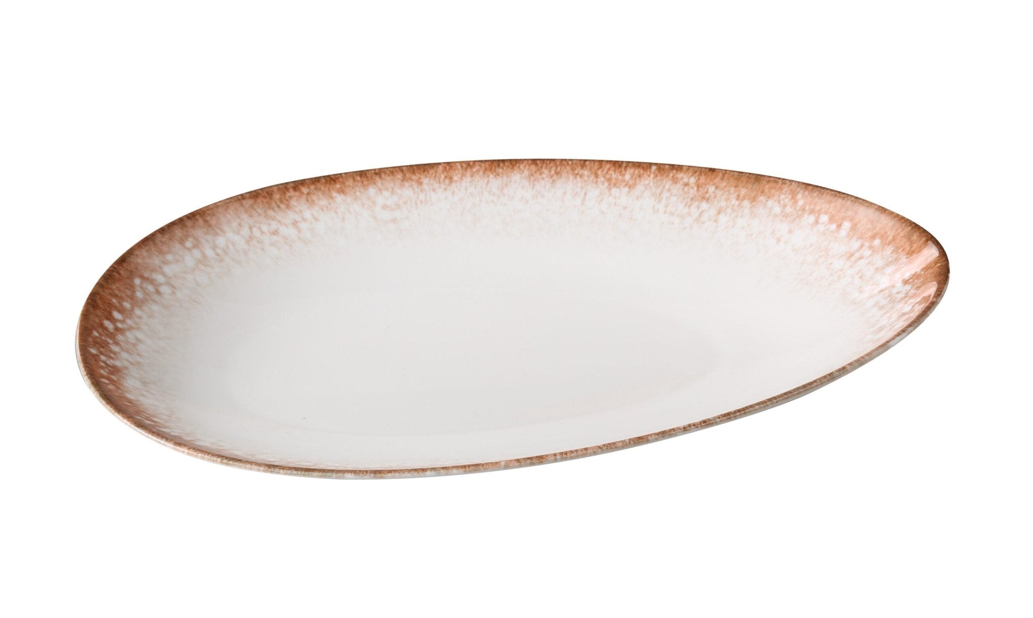 Yanco PR - 313 Porto Chinaware 13 3/4" X 8 1/4" X 2 1/8" Deep Oval Plate
