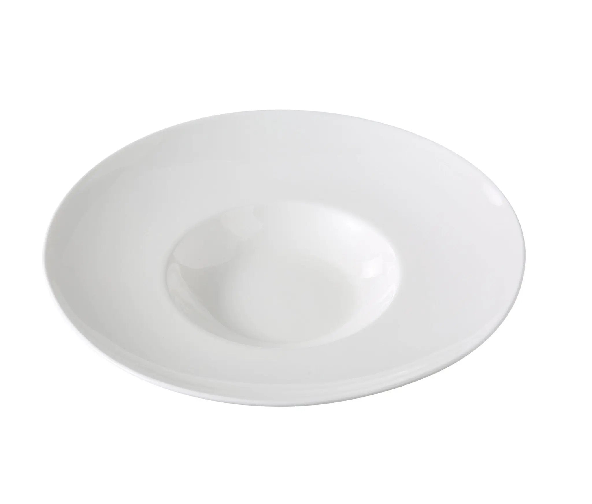 Yanco VS - 612 Versailles Chinaware 12 - 1/4" x 5 - 7/8" x 2" DESSERT PLATE 10 oz.