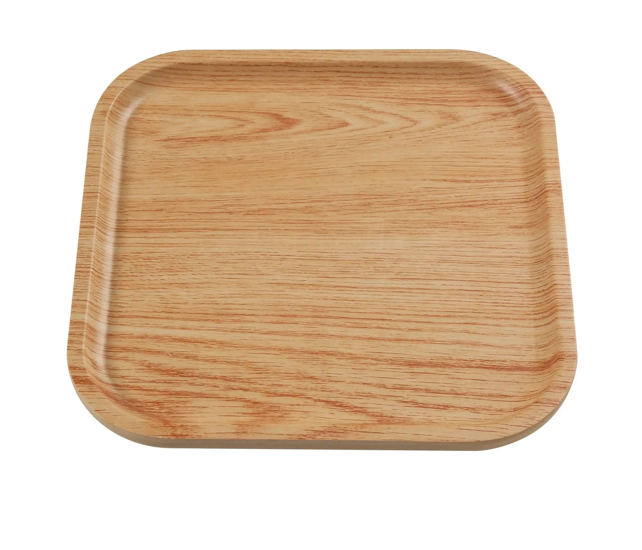 Yanco WD-2110 Wooden Tray Melamine 9 3/4" SQUARE PLATE by Yanco (yanco-wd-2110-wooden-tray-melamine-9-3-4-square-plate)