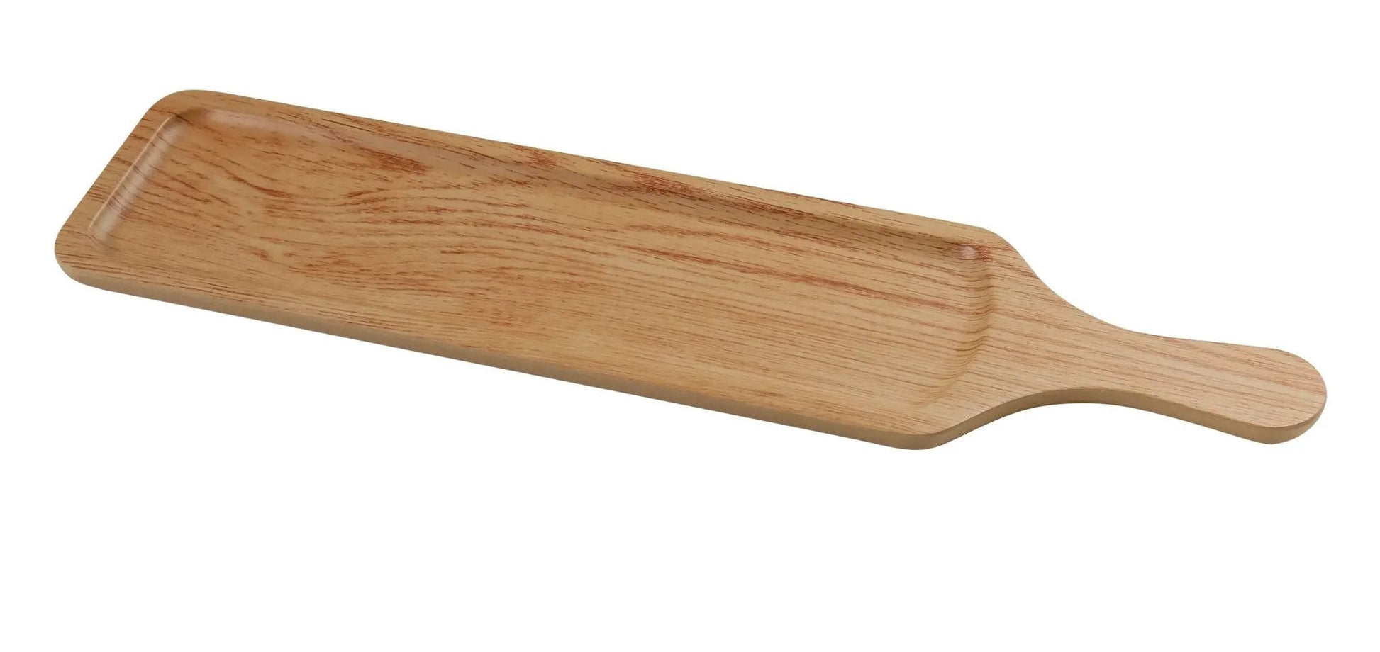 Yanco WD-2423 Wooden Tray Melamine 23 1/2" X 5 1/2" Rectangular Tray with Handle Product Image