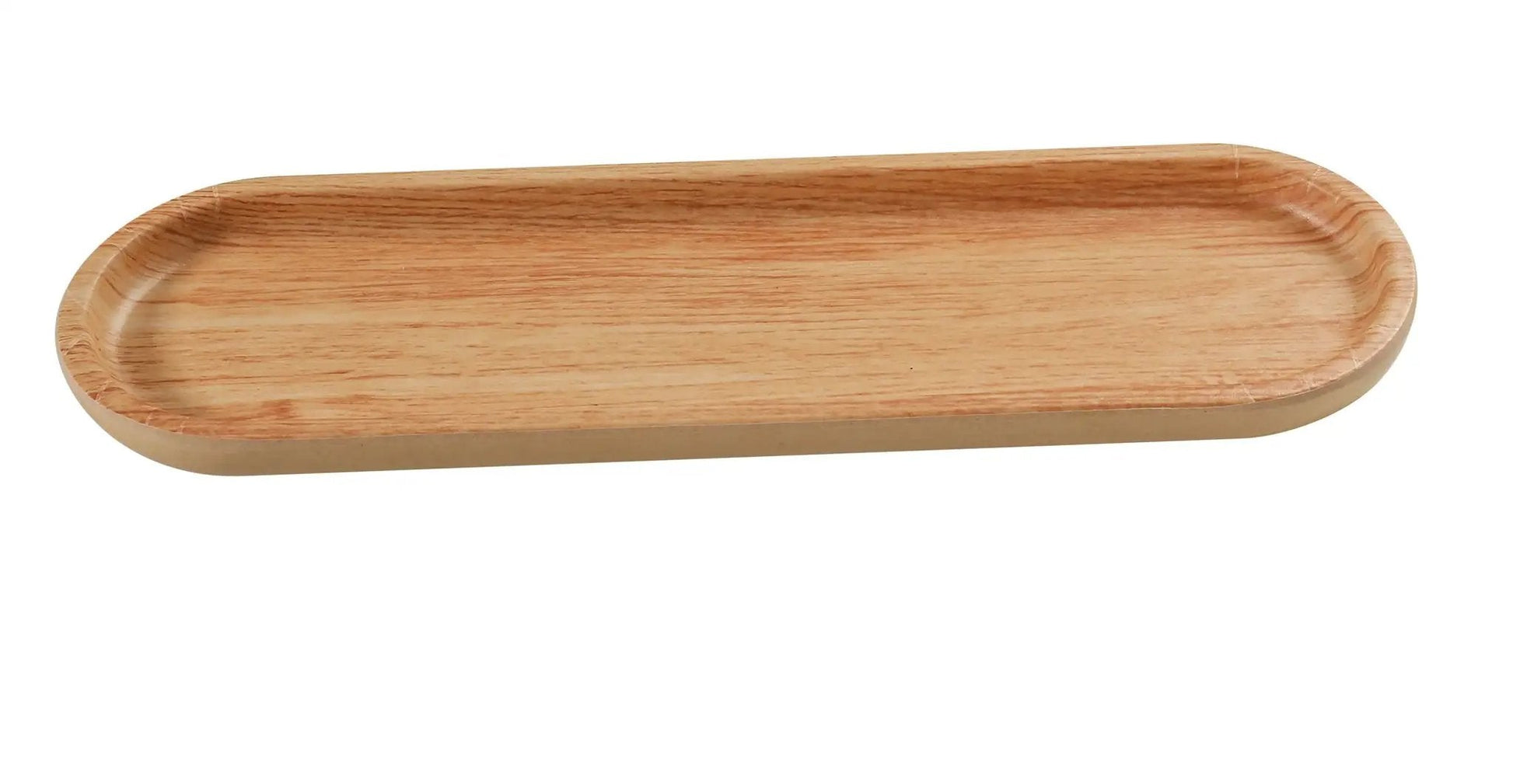 Yanco WD-2612 Wooden Tray Melamine 11 3/4" X 3 1/2" Rectangular Sushi Tray Product Image