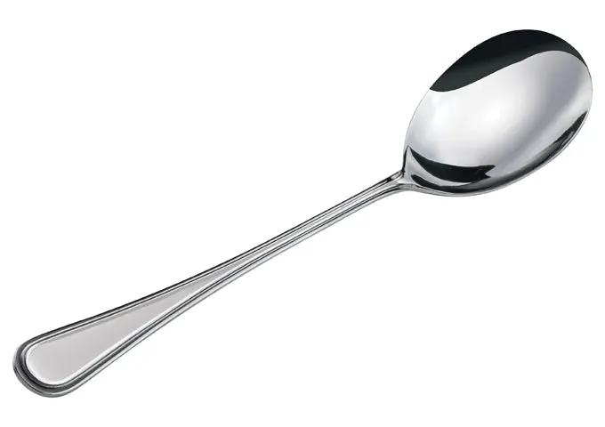 Winco 0030-23 – Shangarila Solid Serving Spoon, 18/8 Extra Heavyweight