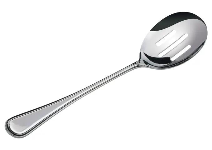 Winco 0030-24 – Shangarila Banquet Slotted Spoon, 18/8 Extra Heavyweight