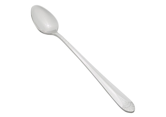 Winco Peacock 0031 - 02 Extra Heavy Stainless Steel Iced Tea spoon - 7 - 3/8"