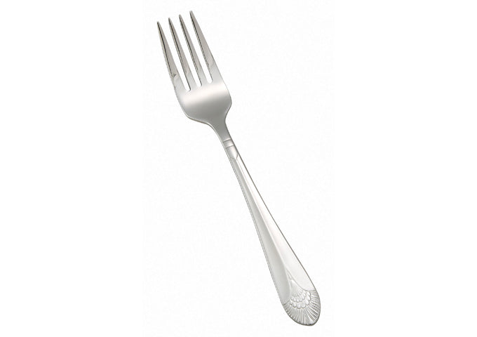 WINCO Peacock 0031-06 Extra Heavy Weight 18/8 Stainless Steel Salad Fork -7"