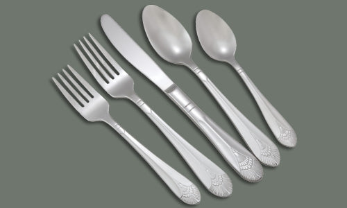 WINCO Peacock 0031-07 Extra Heavy Weight Stainless Steel Oyster Fork - 5-1/2"