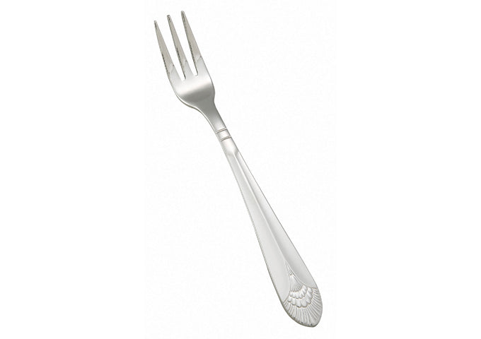 WINCO Peacock 0031-07 Extra Heavy Weight Stainless Steel Oyster Fork - 5-1/2"