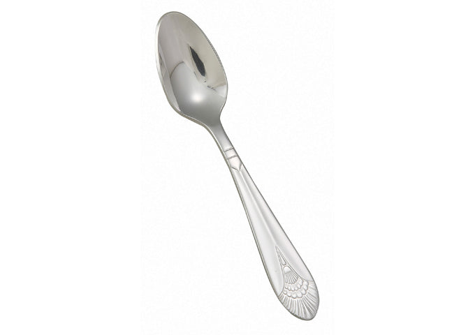 WINCO 0031-09 Stainless Steel Extra Heavy Weight Demitasse Spoon - 4-3/8"