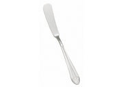 WINCO Peacock 0031 - 12 Extra Heavy Weight 18/8 Stainless Steel Butter Spreader - 6 - 3/4"
