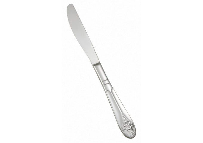 WINCO Peacock 0031 - 18 Extra Heavy Weight European Table Knife - 9 - 3/4"