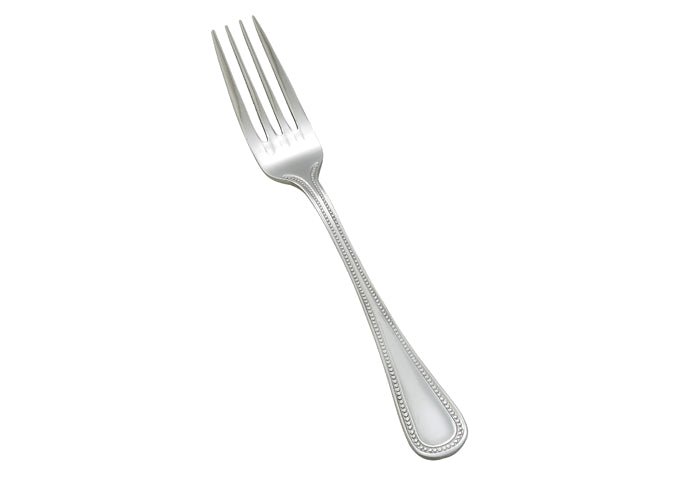 WINCO Deluxe Pearl 0036 - 05 Heavy Weight 18/8 Stainless Steel Dinner Fork