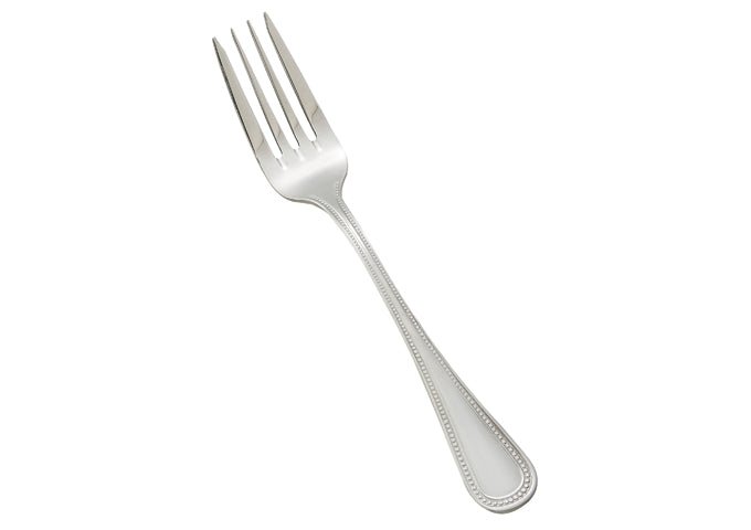WINCO Deluxe Pearl 0036 - 06 Extra Heavyweight 18/8 Stainless Steel Salad Fork