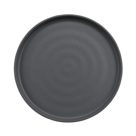 GET RP-11-GRM/BKM, 11″ Round Melamine Dinner plate, Gray Matte inside / Black Matte outside, Roca, Pack of 12
