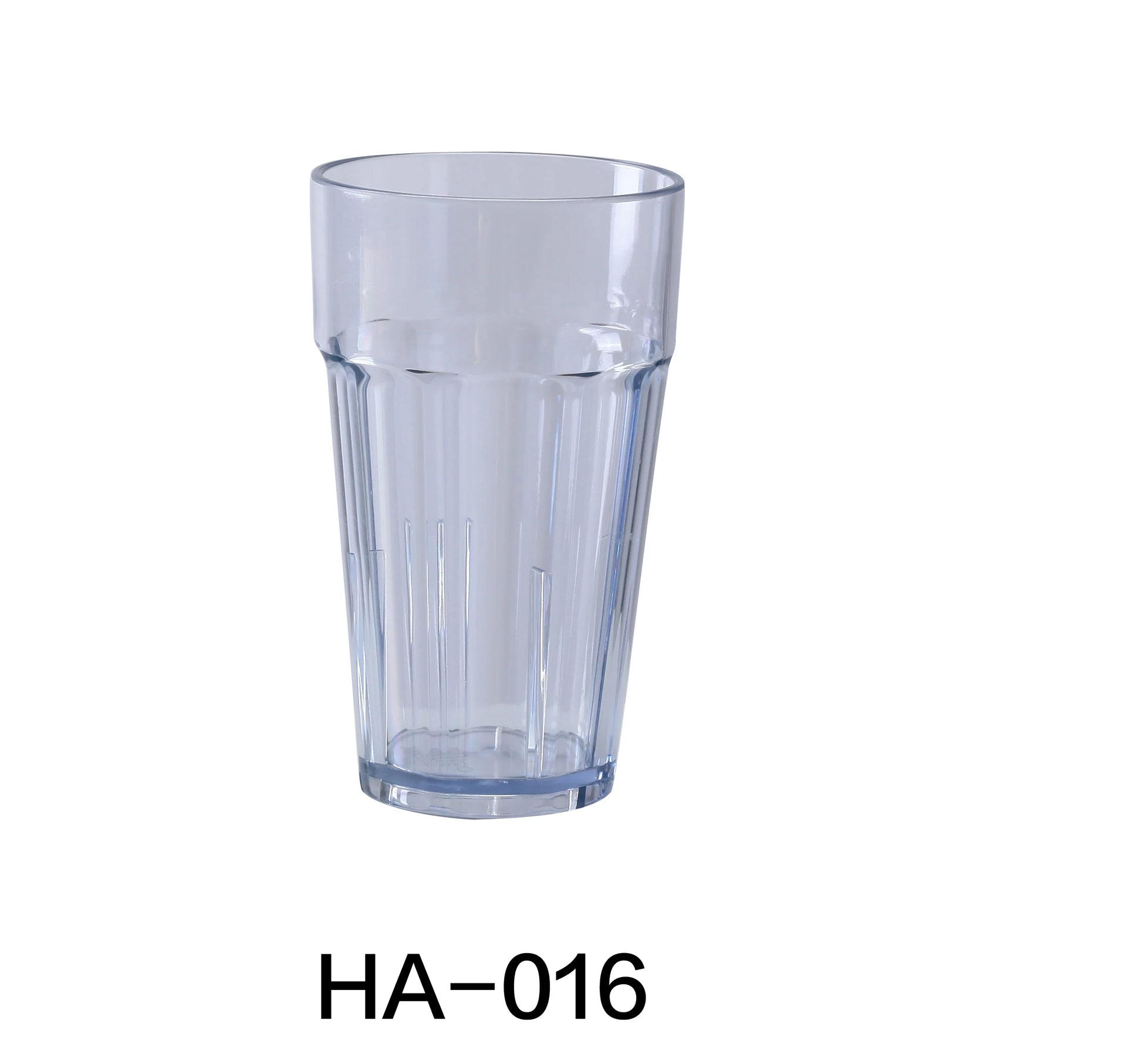 Yanco HA - 016 Hawaii Beverage Tumbler, 16 oz Capacity, 3.25"‚ Diameter, 6"‚ Height, Plastic, Clear Color, Pack of 72