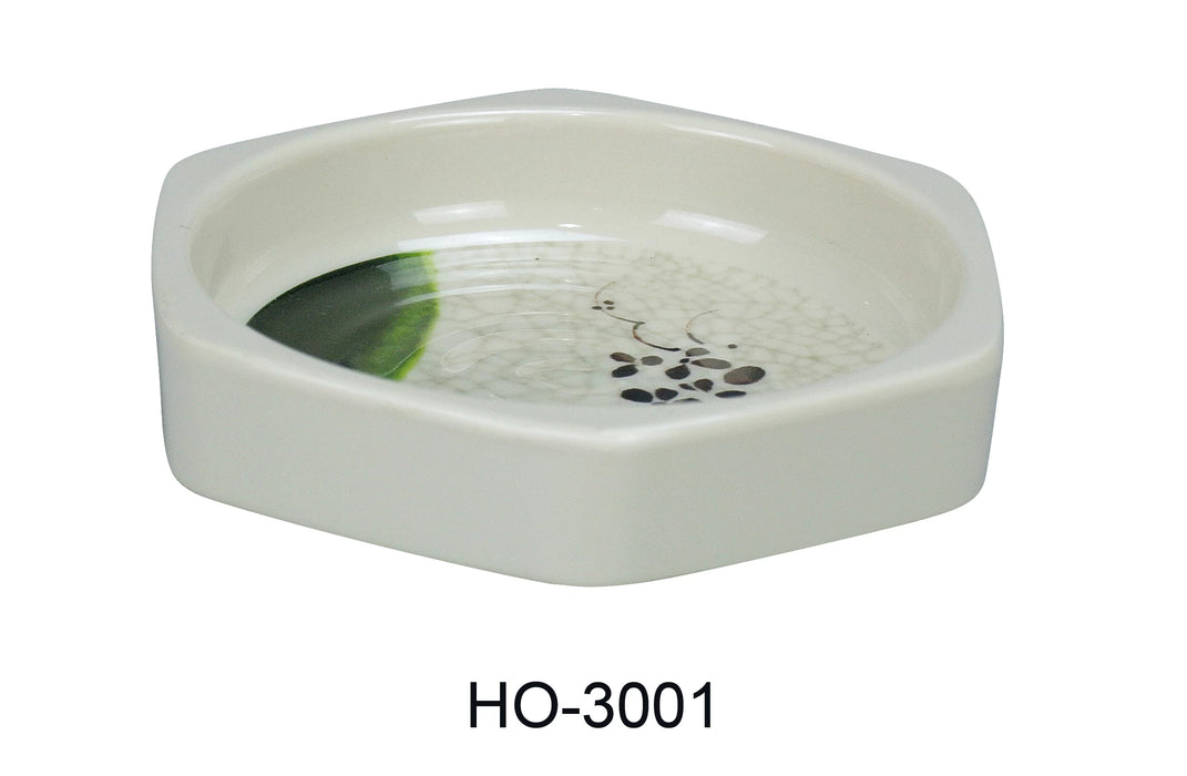 Yanco HO-3001 Honda Dish, 4.125″ Diameter, Melamine, Pack of 48