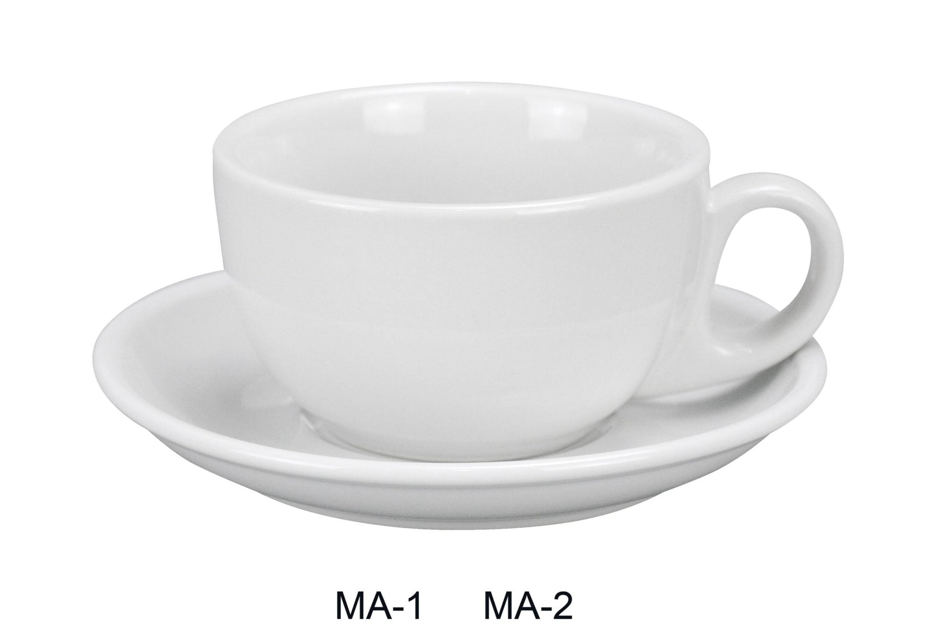Yanco MA - 1 Mayor 7 oz Low Cup, Chinaware, Super White, Pack of 36