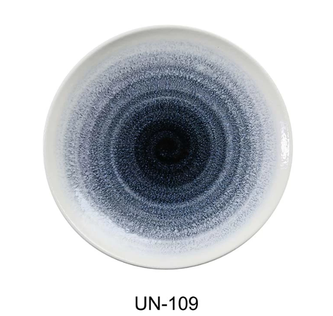 Yanco UN-109 Universe 9 3/4″ X 1″ COUPE PLATE Chinaware, Pack of 24
