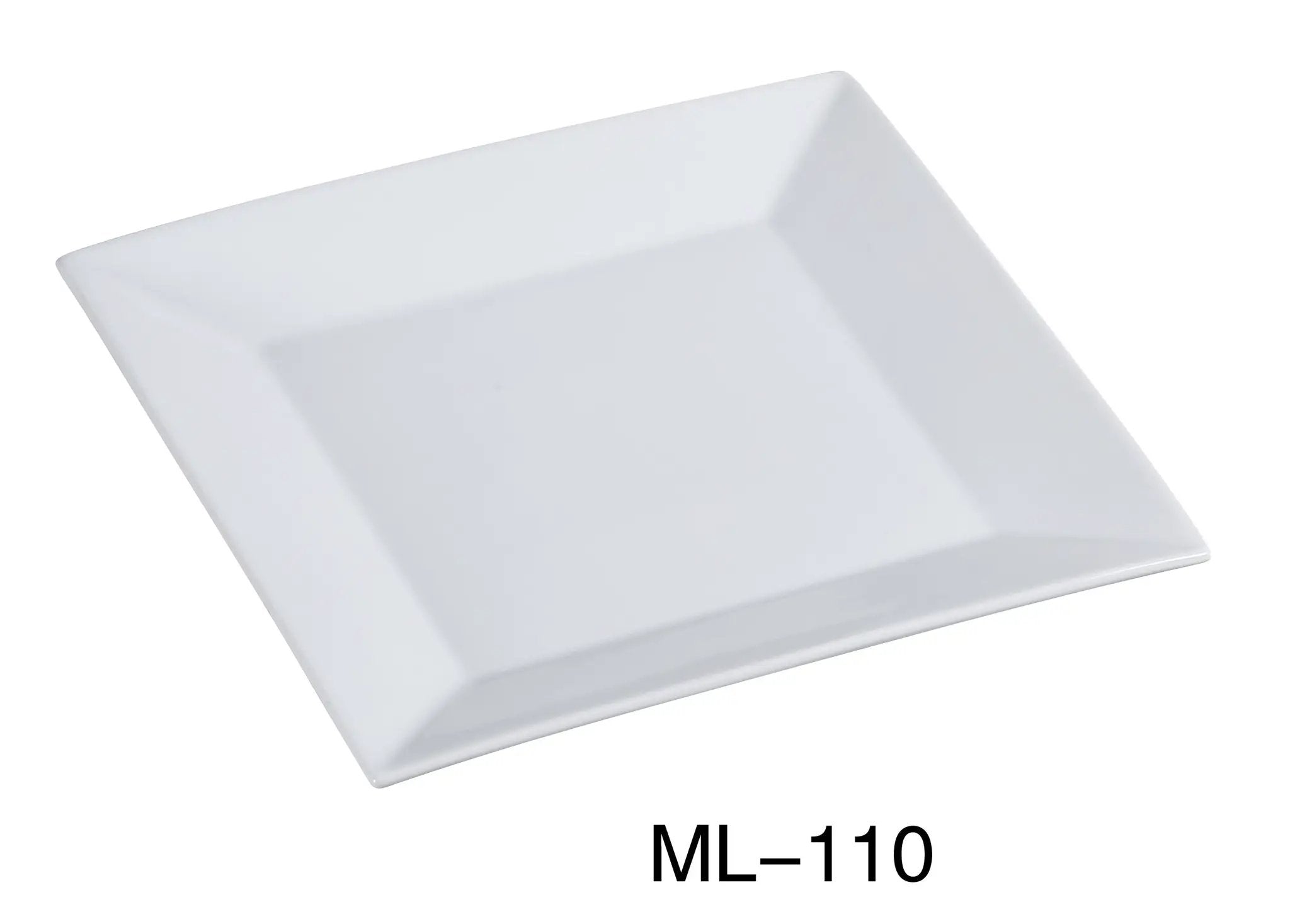 Yanco ML - 110 Mainland 10"‚ Square Plate, China, Super White, Pack of 24
