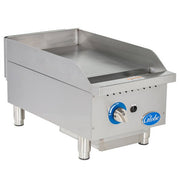 Globe GG15G 15" Countertop Gas Griddle - 30,000 BTU, Manual Control