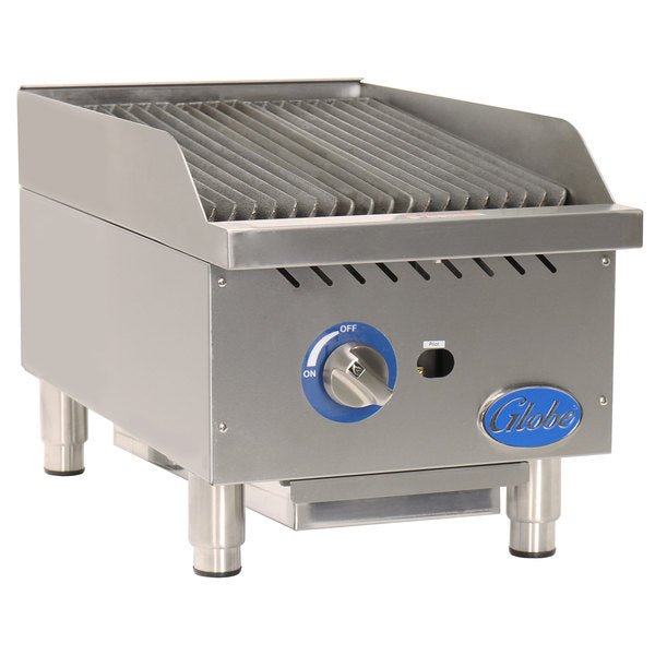 Globe GCB15G - SR 15" Gas Charbroiler with Stainless Steel Radiants, Customizable grilling - 40,000 BTU