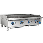 Globe GCB48G - SR 48" Gas Charbroiler with Stainless Steel Radiants, Customizable grilling - 160,000 BTU