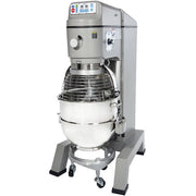 Globe SP80PL 80 Qt. Planetary Floor Pizza Mixer with Guard, Bowl & Dough Hook, Heavy Duty, Gear Driven - 208V, 3 Phase, 3 HP