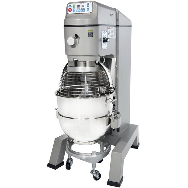 Globe SP80PL 80 Qt. Planetary Floor Pizza Mixer with Guard, Bowl & Dough Hook, Heavy Duty, Gear Driven - 208V, 3 Phase, 3 HP