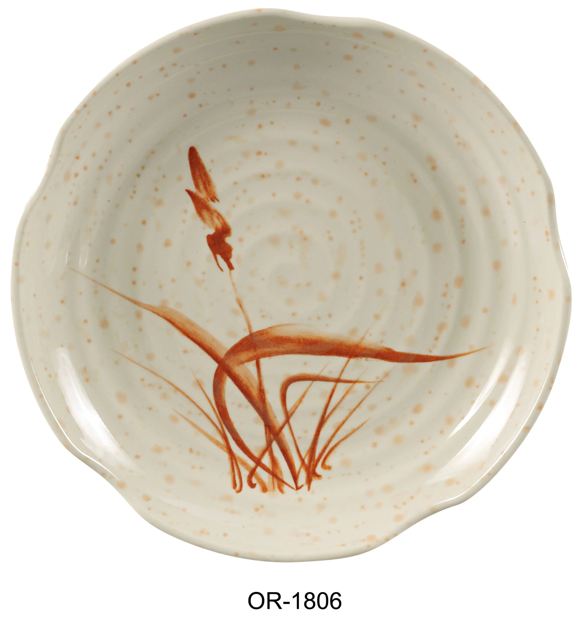 Yanco OR - 1806 Orchis Lotus Shape Plate, 6"‚ Diameter, Melamine, Gold Color, Pack of 72