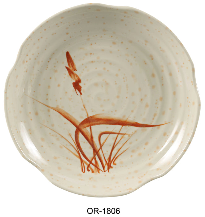 Yanco OR-1806 Orchis Lotus Shape Plate, 6″ Diameter, Melamine, Gold Color, Pack of 72