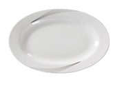 Yanco UR - 210 Urban Line Platter, 9.75"‚ Length x 6.75"‚ Width, China, Bone White, Pack of 24
