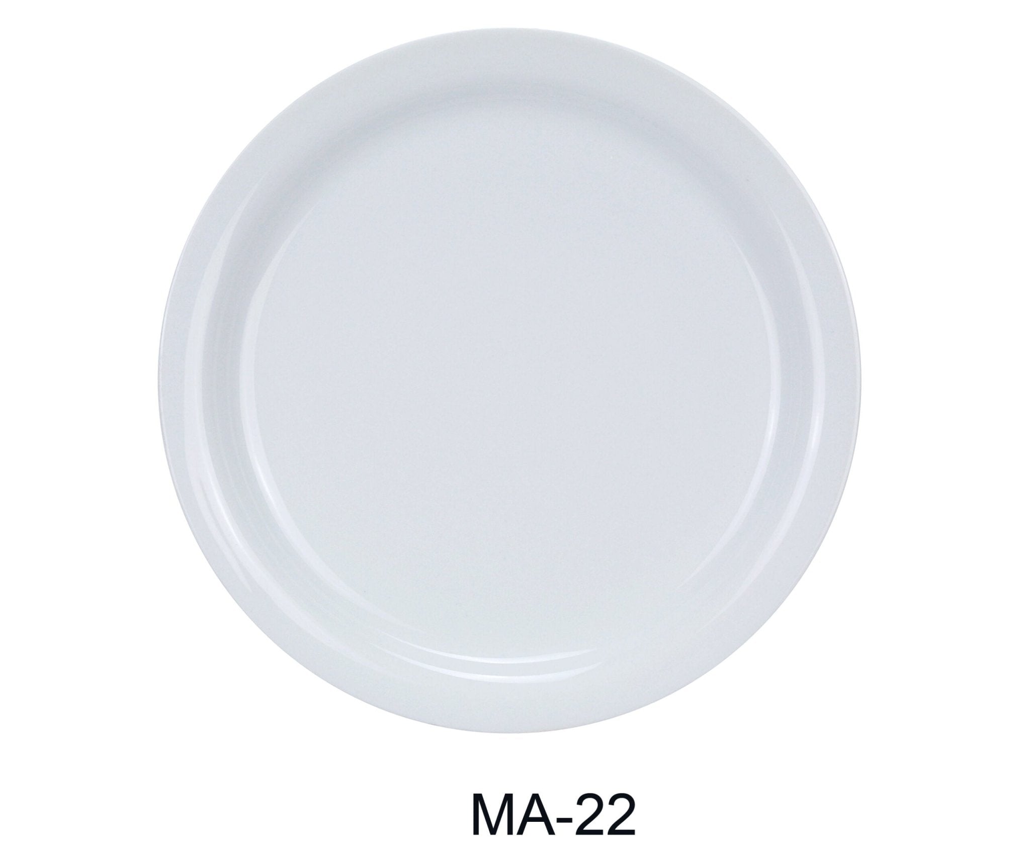 Yanco MA - 22 Mayor 8.375"‚ Narrow Rim Plate, Chinaware, Super White, Pack of 36