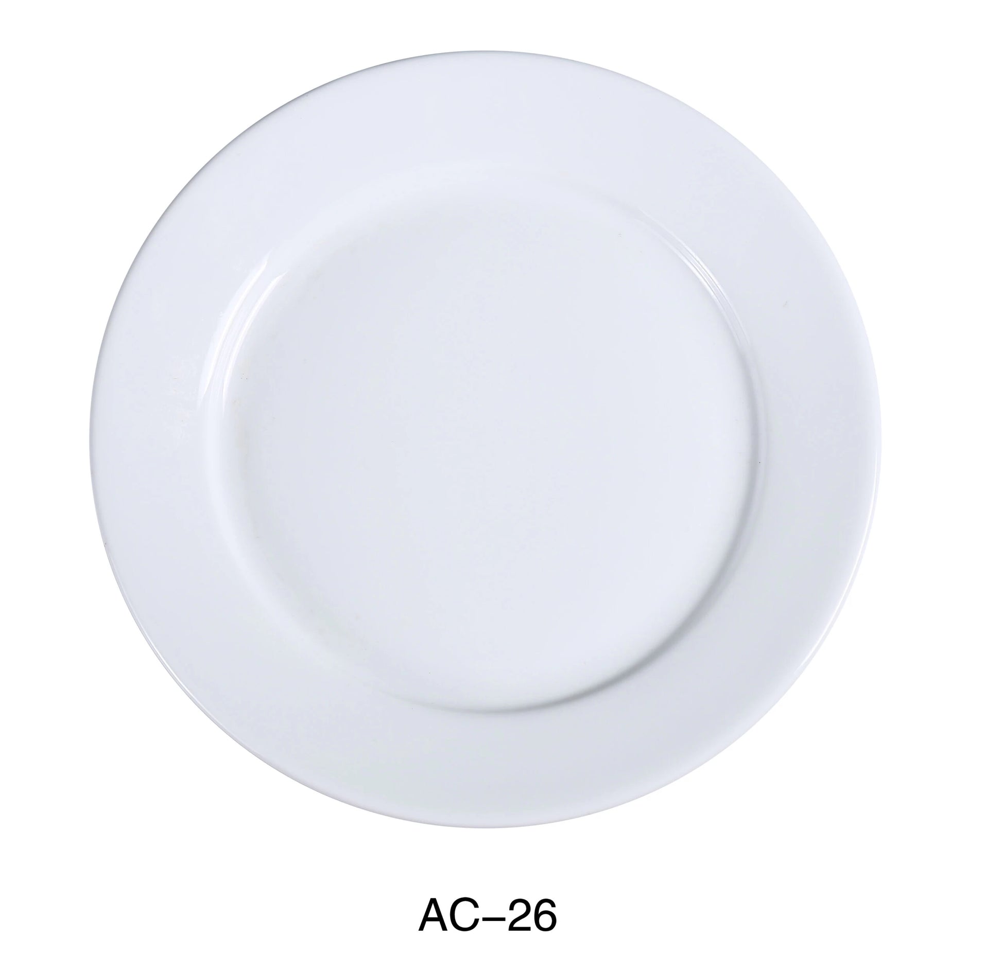 Yanco AC - 26 ABCO 16"‚ Round Plate, China, Super White Color, Pack of 4