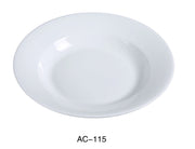 Yanco AC - 115 ABCO 11.5"‚ Pasta Bowl, 25 oz Capacity, China, Super White, Pack of 12