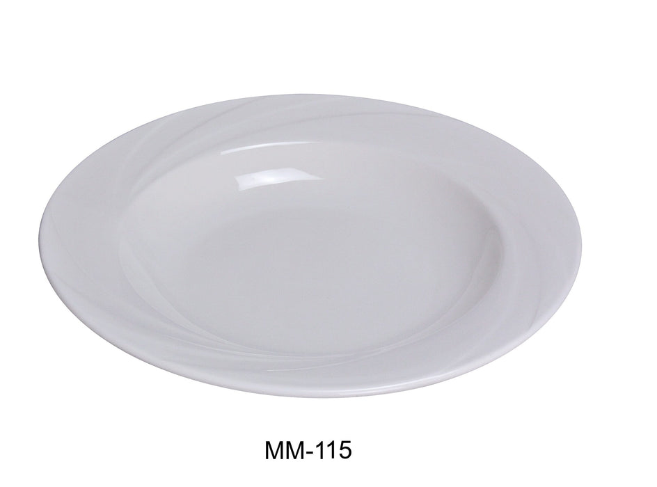 Yanco MM-115 Miami 11.5″ Pasta Bowl, 22 oz Capacity, China, Bone White, Pack of 12