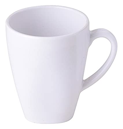 Yanco NS - 9110W Nessico Mug, 10 oz Capacity, 3.25" Diameter, Melamine, White Color, Pack of 24
