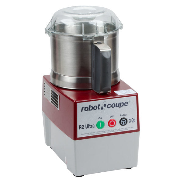 Robot Coupe R2UB Bowl Cutter, 3 Qt. Stainless Steel Batch Bowl Food Processor - 1 HP