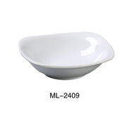Yanco ML - 2409 Mainland 9"‚ X 2 1/2"‚ SQUARE BOWL WITH ROUNDED CORNER 36 OZ, China, Super White, Pack of 12