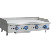 Globe – Globe GG48TG 48" Countertop Gas Griddle - 120,000 BTU, Thermostatic Controls