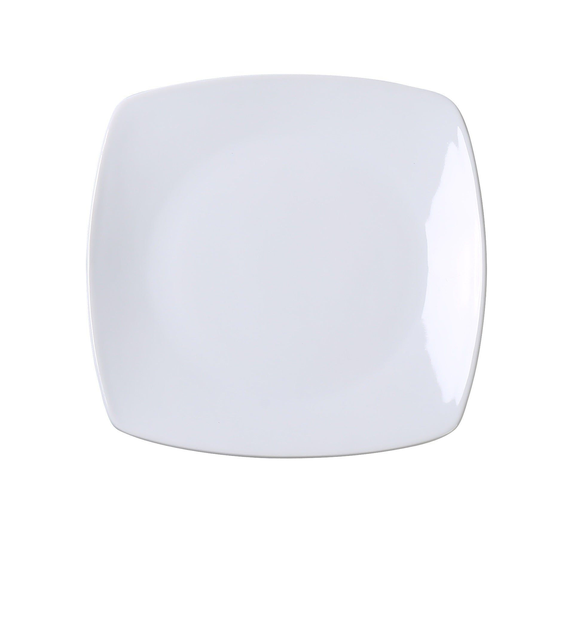 Yanco ML - 2107 Mainland 6 3/4"‚¬ X 1/2"‚ SQUARE PLATE WITH ROUNDED CORNER, China, Super White, Pack of 36