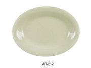 Yanco AD - 212 Ardis Oval Platter, 12"‚ Length, 9"‚ Width, Melamine, Pack of 12
