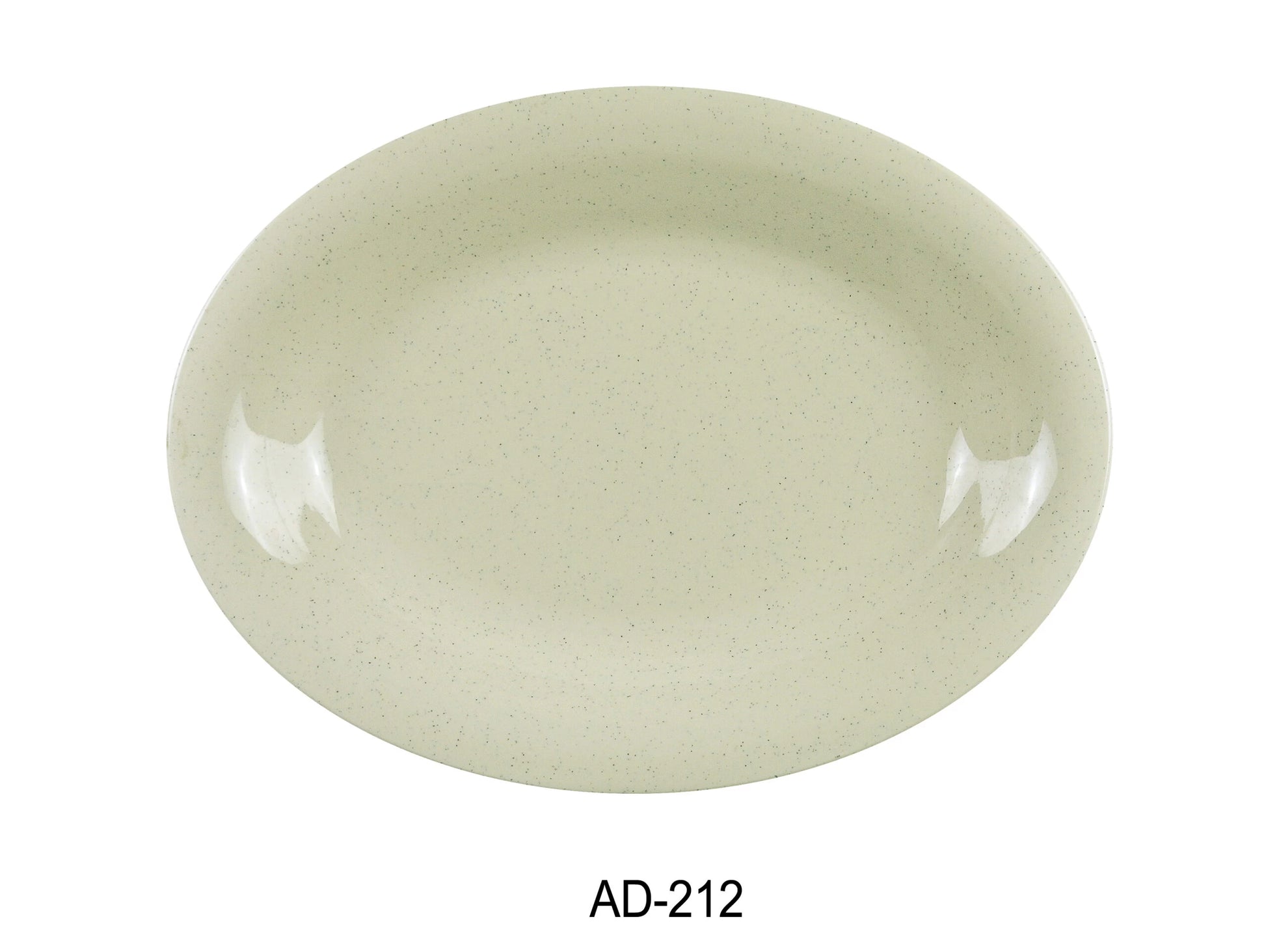 Yanco AD - 212 Ardis Oval Platter, 12"‚ Length, 9"‚ Width, Melamine, Pack of 12