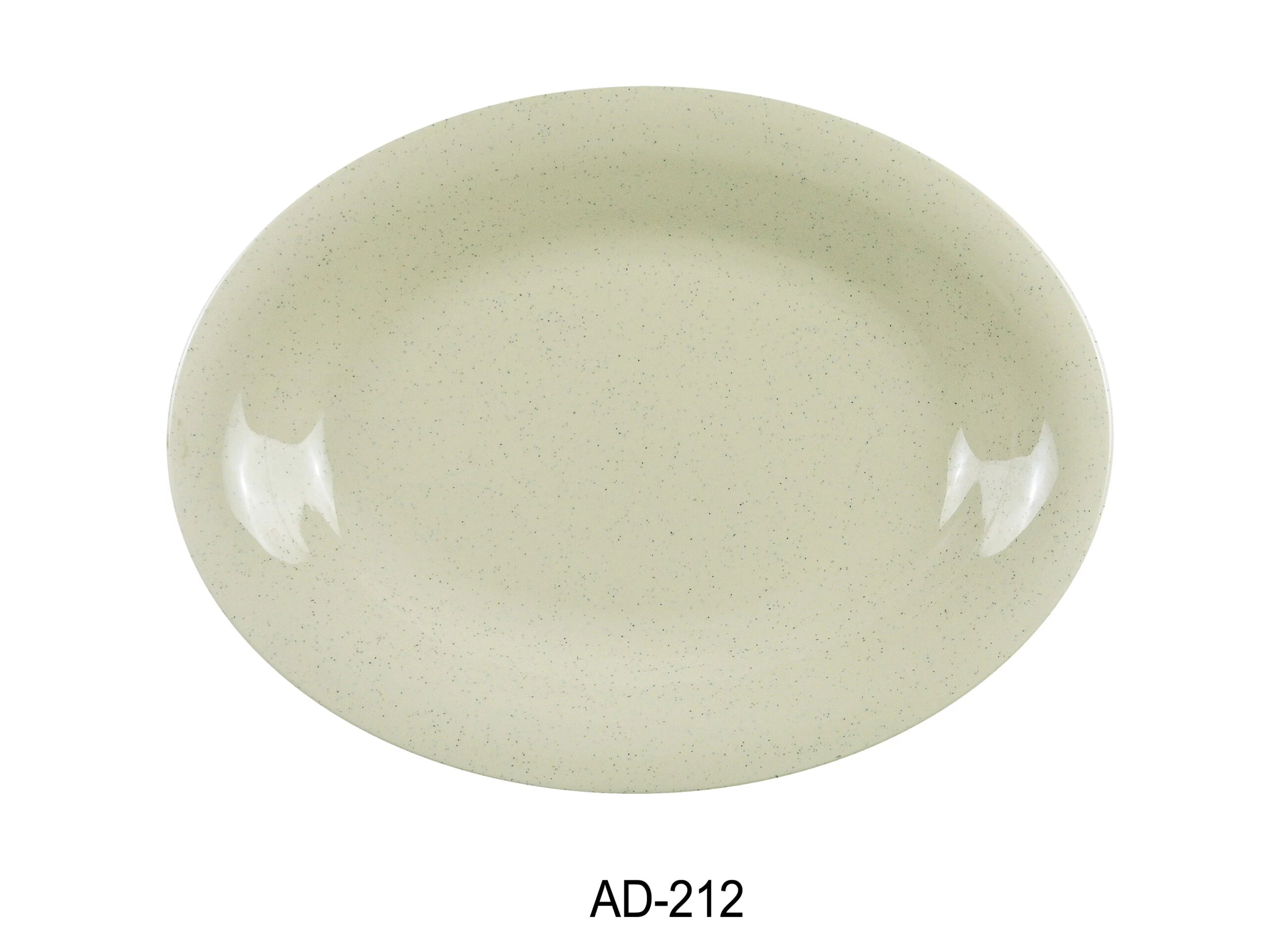Yanco AD - 212 Ardis Oval Platter, 12"‚ Length, 9"‚ Width, Melamine, Pack of 12
