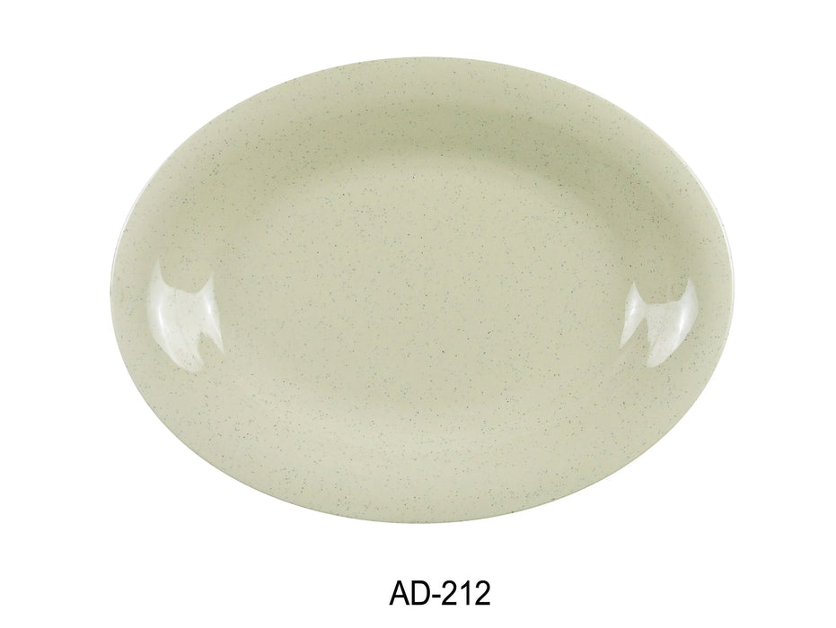 Yanco AD-212 Ardis Oval Platter, 12″ Length, 9″ Width, Melamine, Pack of 12