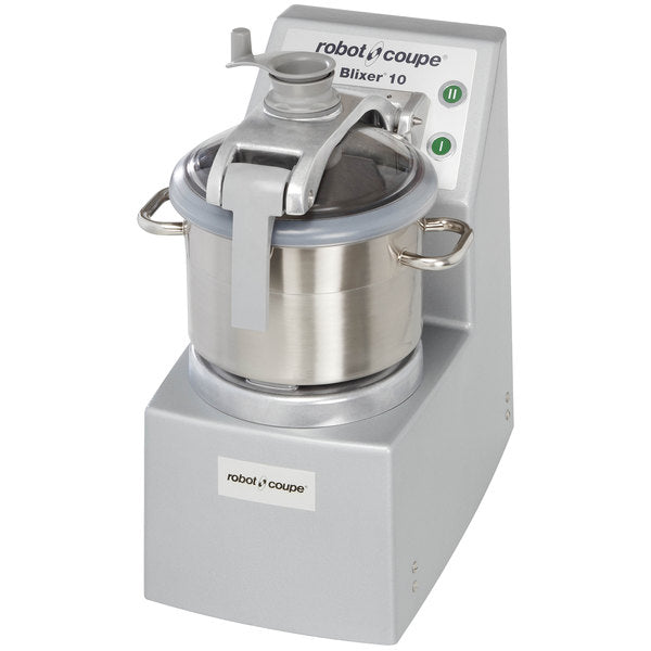 Robot Coupe BLIXER10 2-Speed 11.5L. Stainless Steel Batch Bowl with Lid, Food Processor - 240V, 4 1/2 HP, 3 Phase