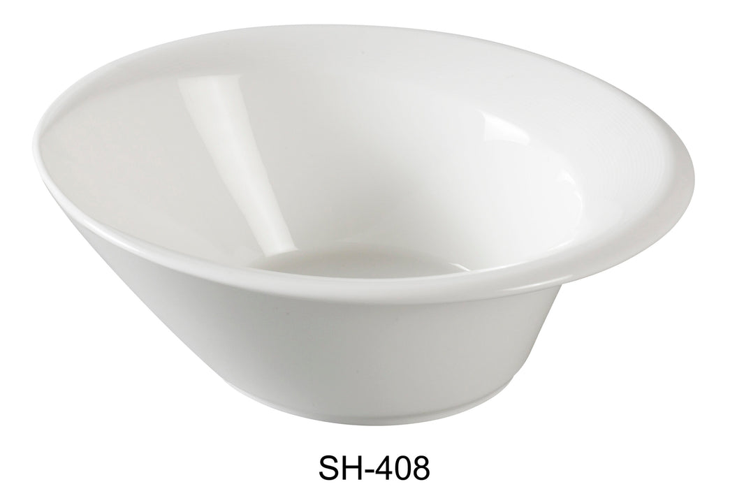 Yanco SH-408 Shanghai 8″ Salad Bowl, 18 oz Capacity, China, Bone White, Pack of 24