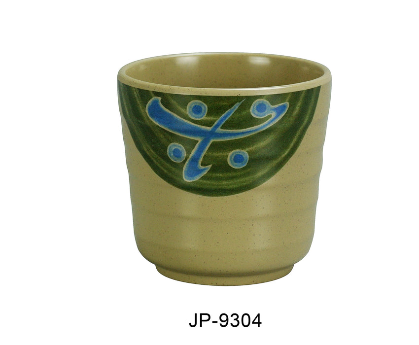 Yanco JP-9304 Japanese Tea Cup, 12 oz Capacity, 3.5″ Diameter, 3.25″ Height, Melamine, Pack of 48
