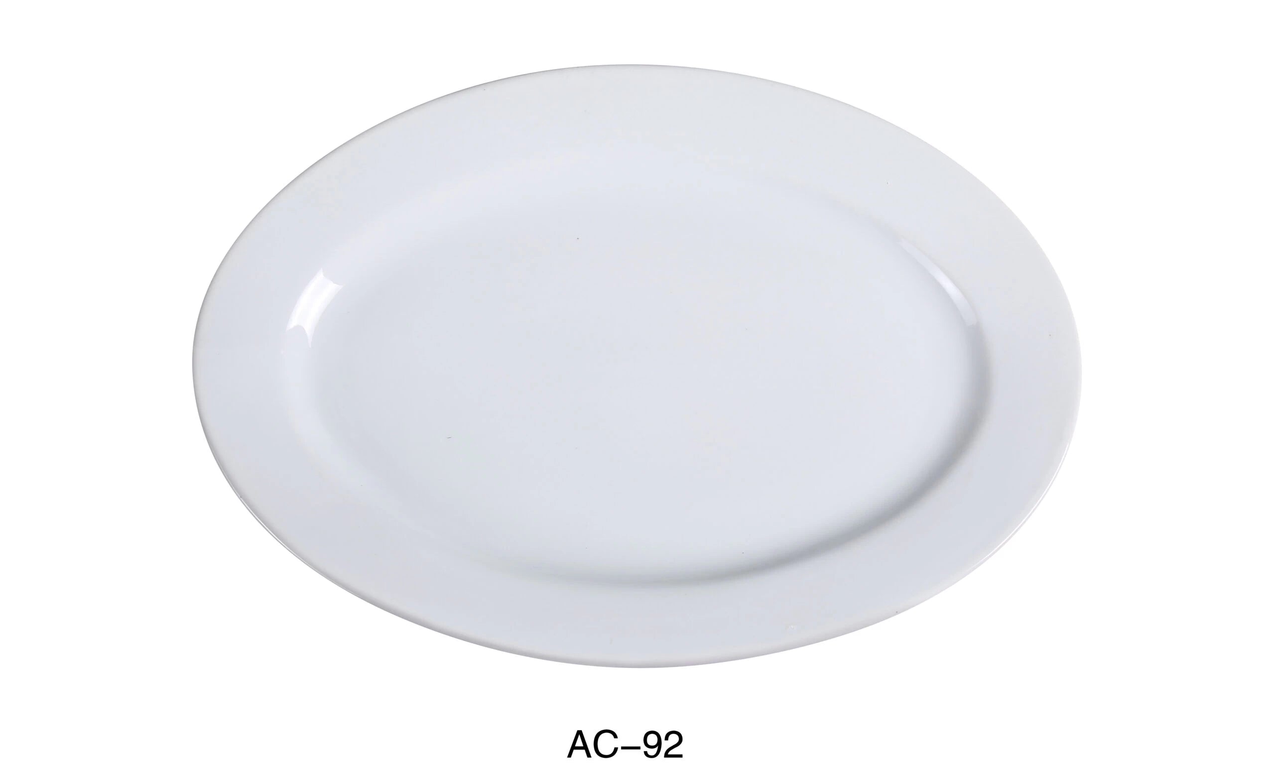 Yanco AC - 92 ABCO 22"‚ Oval Platter, China, Super White, Pack of 4